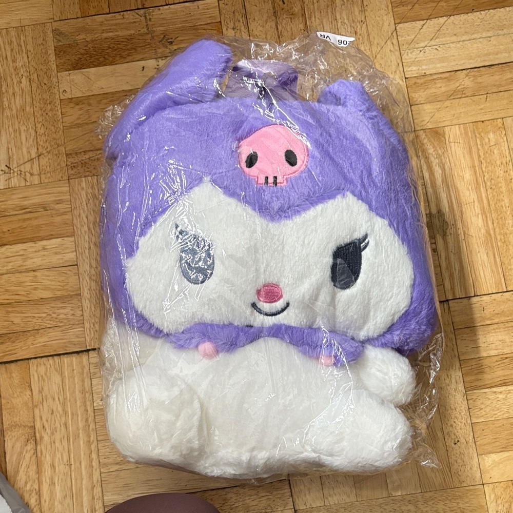 Hello Kitty Kuromi plushie back pack